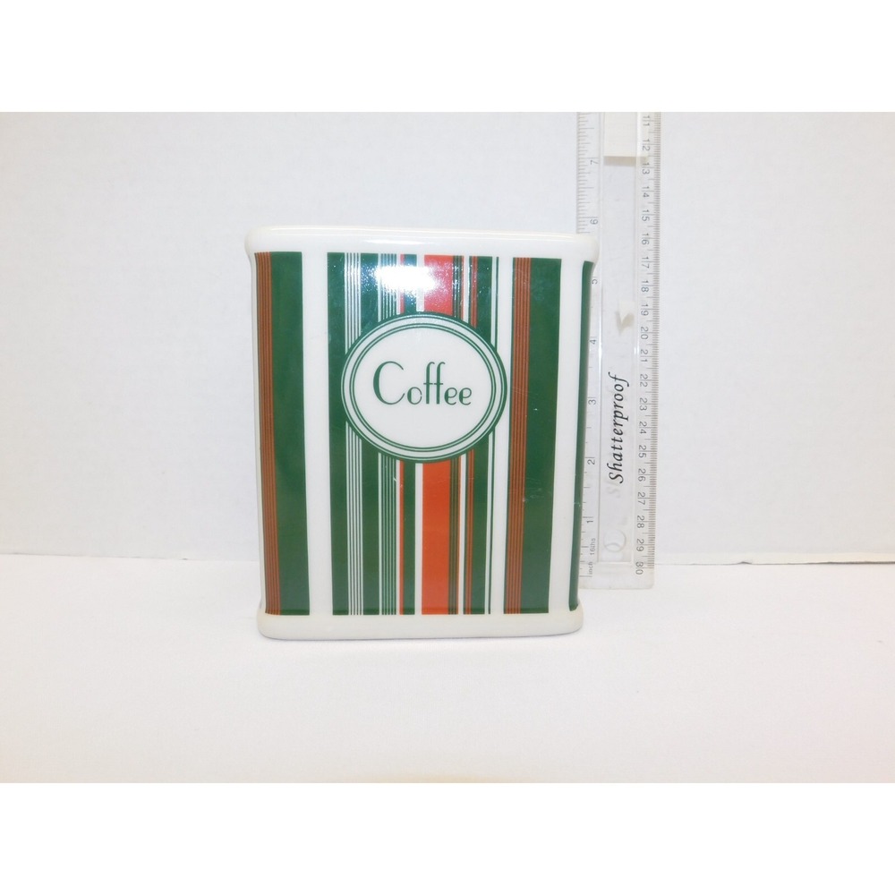 California Pantry Coffee Canister Jar Multi-Color Stripe (2005)